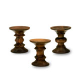 Eames Walnut Stools by Herman Miller