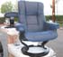 Stressless Chelsea Small Mayfair Recliner and Ottoman